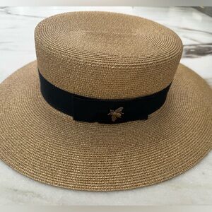 Gucci gold panama hat - size M